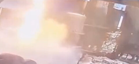 ویدیوی هولناک از لحظه انفجار شرکت پالایش نفت پارسیان