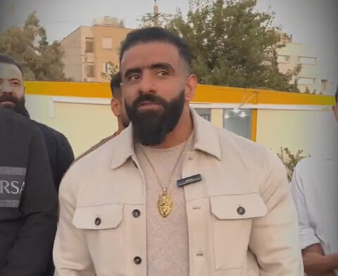 حمایت تمام قد هادی چوپان از تیم شهرش؛ نه سرخم نه آبی +ویدیو