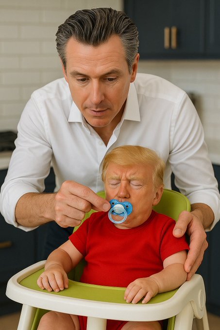 فرماندار کالیفرنیا با این عکسها ترامپ را غافلگیر کرد!