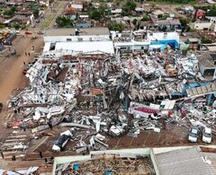 ۶ کشته در گردباد جنوب برزیل +ویدیو