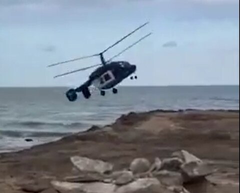 سقوط بالگرد روسی Ka-۲۲۶ در امتداد دریای خزر ۵ کشته بر جا گذاشت! +ویدیو