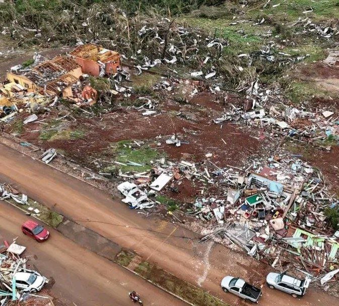 ۶ کشته در گردباد جنوب برزیل +ویدیو