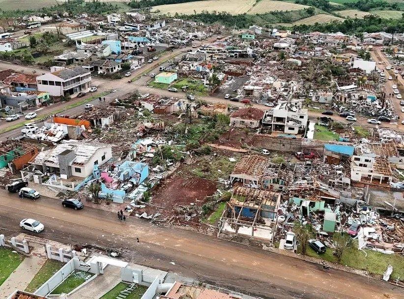 ۶ کشته در گردباد جنوب برزیل +ویدیو