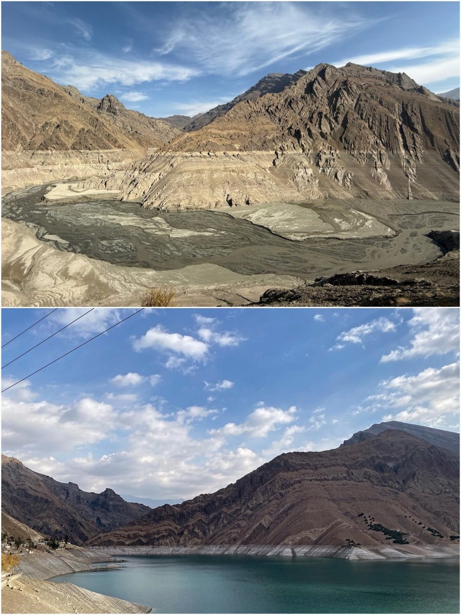 تصویری دلهره آور از سد کرج در فضای مجازی خبرساز شد +عکس