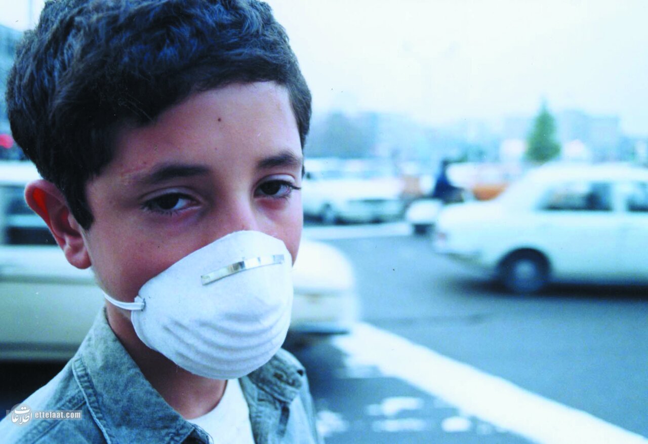 گزارش تصویری از آلودگی هوای تهران در آبان ۱۳۷۴  