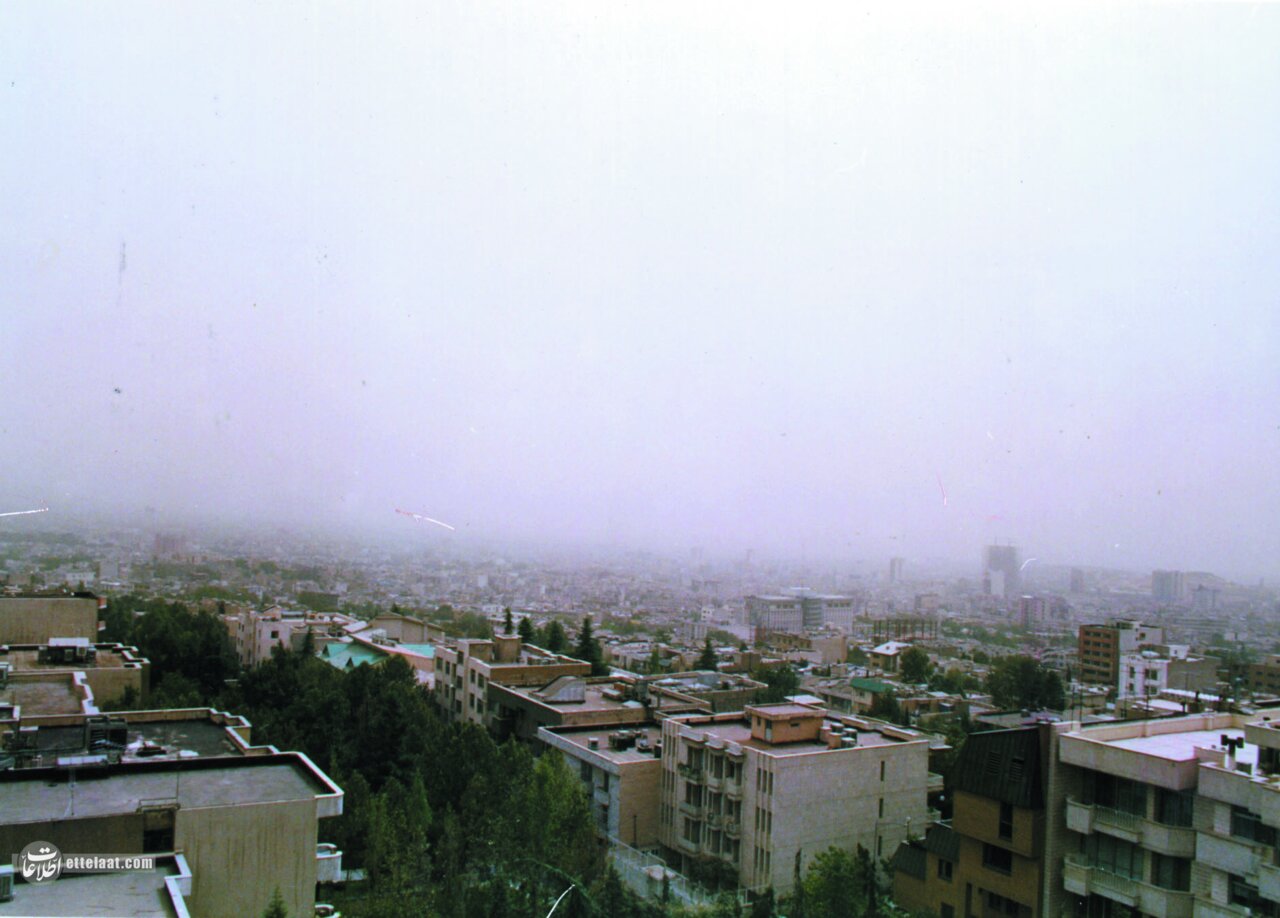 گزارش تصویری از آلودگی هوای تهران در آبان ۱۳۷۴