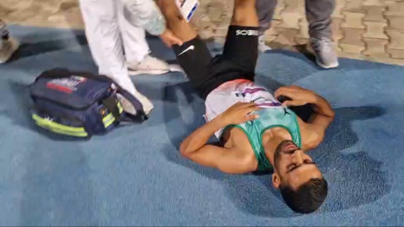 علی امیریان بعد از قهرمانی تحت مراقبت پزشکی قرار گرفت +ویدیو