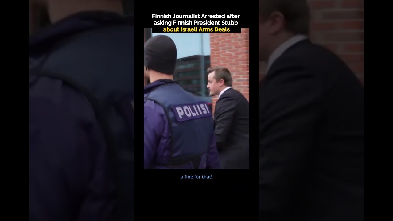 خبرنگار فنلاندی بخاطر سوال از رئیس‌جمهور بازداشت شد! +ویدیو