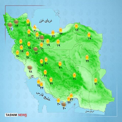 سامانه بارشی در راه است/ آلودگی تا چه زمانی ادامه دارد؟ +نقشه هواشناسی