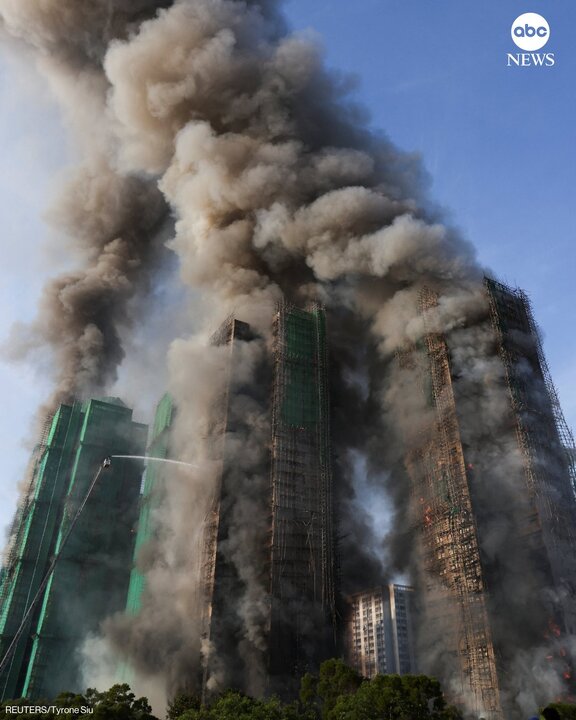 آتش سوزی هنگ کنگ.