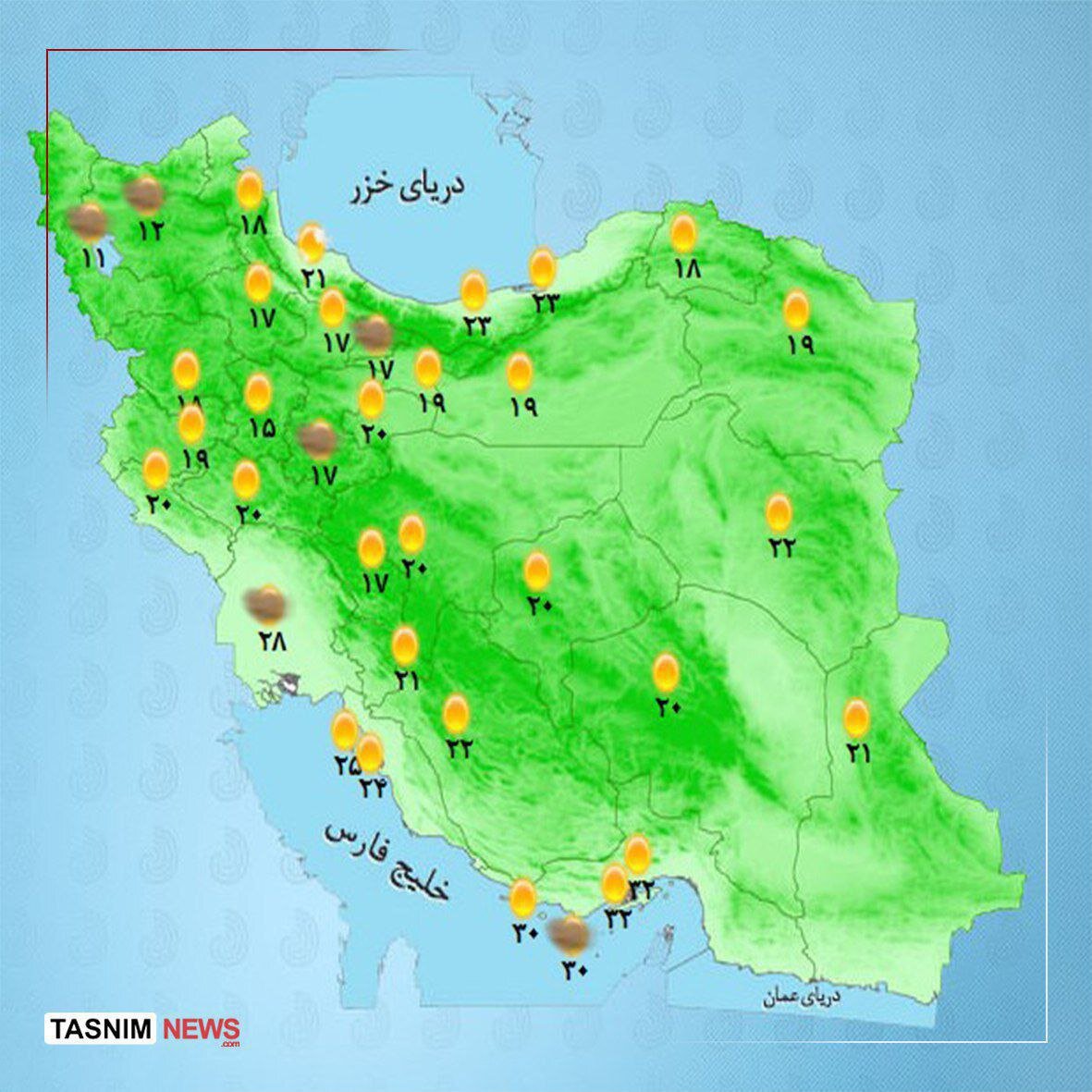 سامانه بارشی در راه است/ آلودگی تا چه زمانی ادامه دارد؟ +نقشه هواشناسی