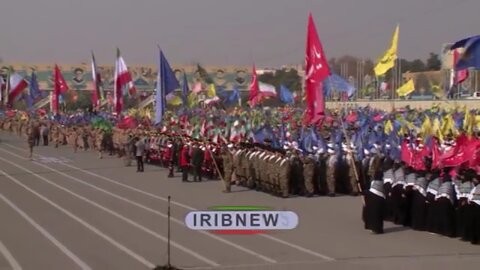 ۱۰ هزار بسیجی در تهران به خیابان آمدند +ویدیو