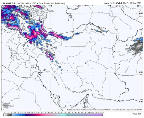 سامانه بارشی قدرتمند در راه ایران/ این مناطق کشور برای بارش‌های سنگین آماده باشند
