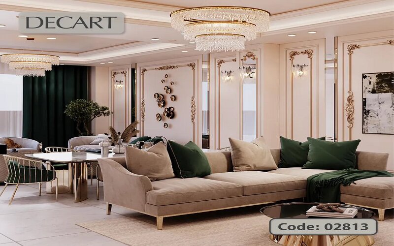 قاب بندی دیوار پذیرایی مدرن: راهنمای انتخاب، اجرا و خلق لوکس‌ترین دکوراسیون با پلی‌ یورتان