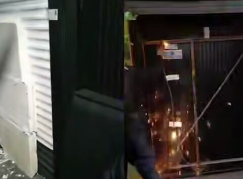 شیوه عجیب پلمب کافه‌رستوران‌های متخلف؛ از جوشکاری تا گچ گرفتن! +ویدیو