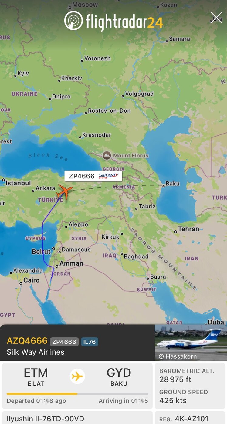 تردد هواپیماهای باری نظامی میان بحرین، تل آویو و باکو؛ جنگ نزدیک‌تر شد؟