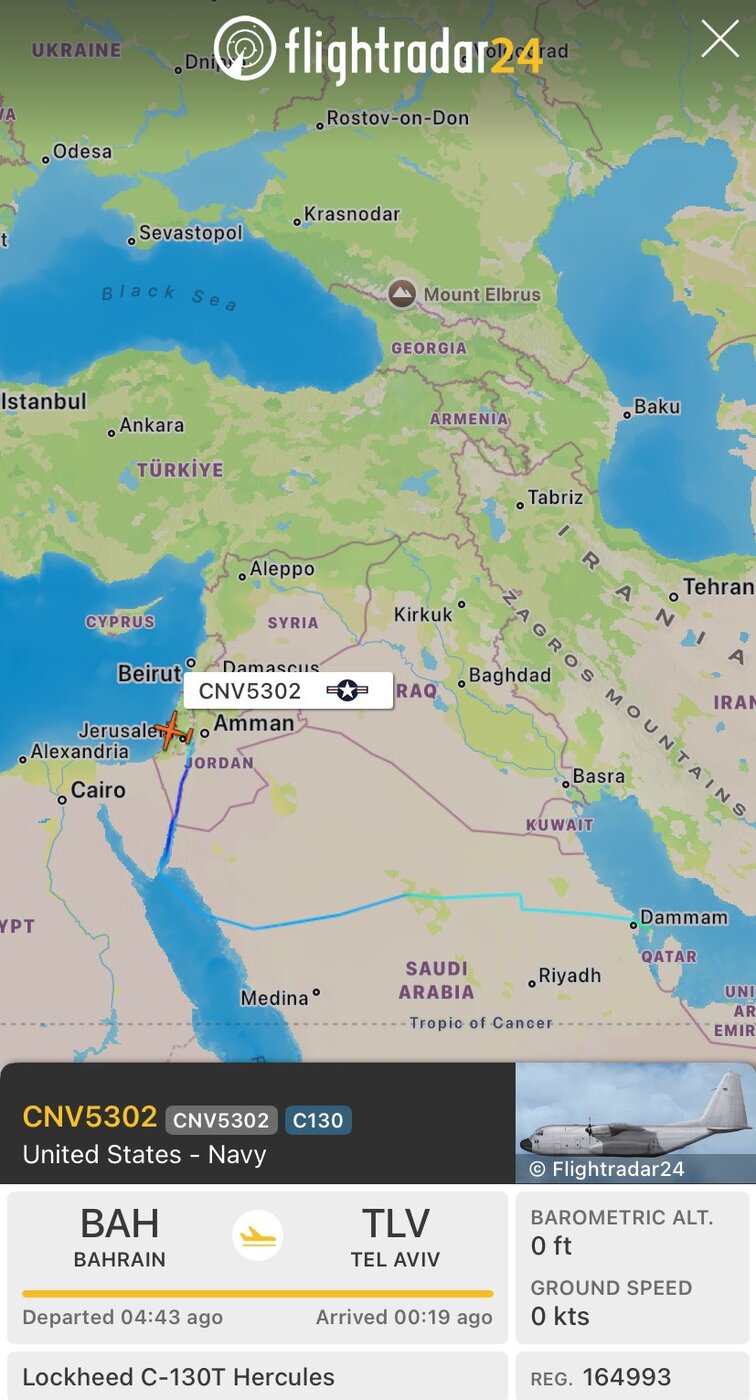 تردد هواپیماهای باری نظامی میان بحرین، تل آویو و باکو؛ جنگ نزدیک‌تر شد؟