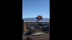 لحظه سقوط جنگنده اف۱۶ و خروج اضطراری خلبان را ببینید