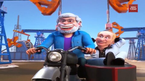 ایندیاتودی با کارتون مودی و پوتین از خجالت ترامپ درآمد + ویدیو