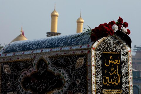 تشییع نمادین پیکر حضرت ام‌البنین(س) در کربلا +تصاویر