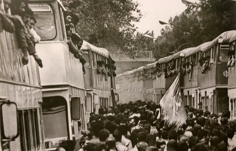 ۵۰ هزار نفر در تهران راهی جنگ شدند! +گزارش تصویری