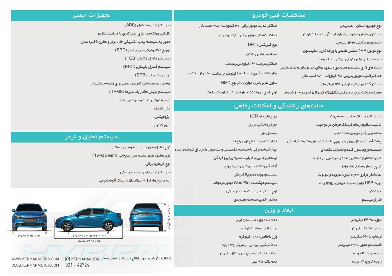 معرفی ایگل هیبرید کرمان موتور/ اولین سدان هیبریدی ایران چه حرفی برای گفتن دارد؟ +عکس