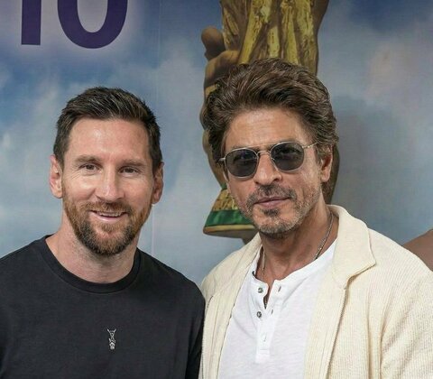 عکسی متفاوت از مسی و ستاره سینمای هند/ مسی از استادیوم کلکته فرار کرد