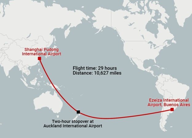 چینیها رکورد زدند؛ طولانیترین پرواز تجاری جهان راهاندازی شد