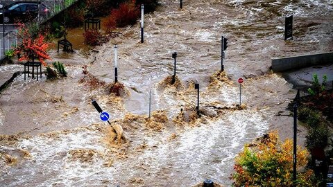 جنوب فرانسه هم زیرآب رفت + ویدیو