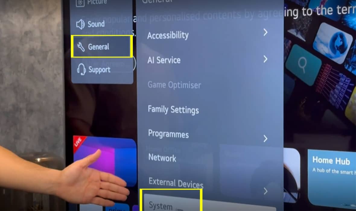 اتصال گوشی به تلویزیون ال جی