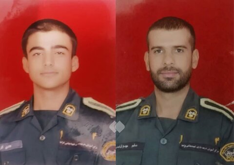 اولین تصویر از ۲ مامور پلیس که در لردگان به شهادت رسیدند