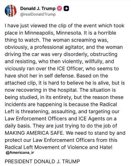 ترامپ از قتل این زن مهاجر حمایت کرد!