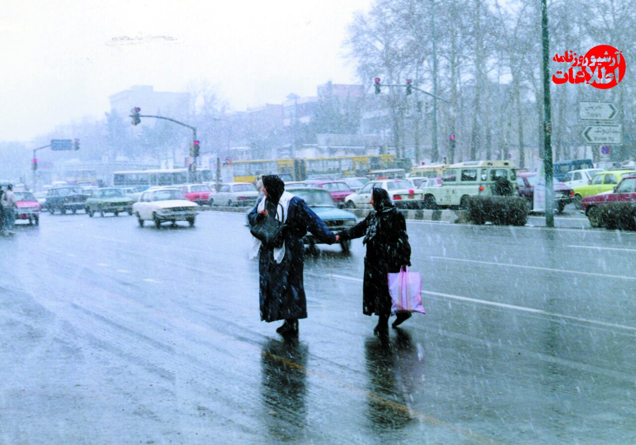 پایتخت برفی شد؛ عکسهای تماشایی از تهران ۱۳۷۴
