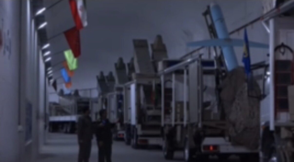 داخل سیلوی موشکی سپاه در خلیج فارس