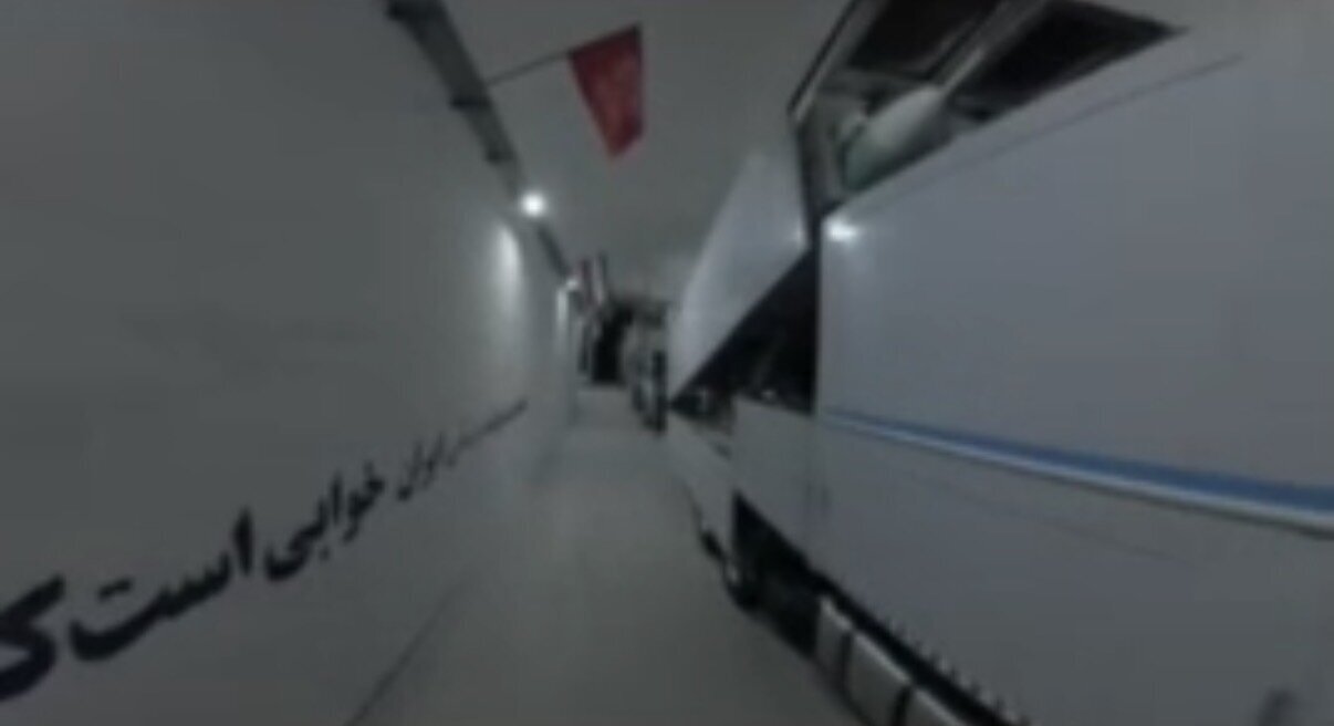 داخل سیلوی موشکی سپاه در خلیج فارس