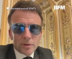 سخنان ماکرون با عینک دودی درباره کودکان و شبکه‌های اجتماعی +ویدیو