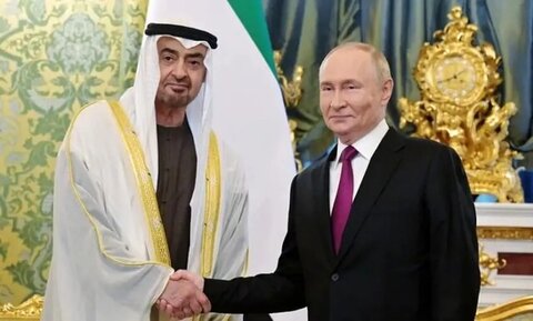 پویتن خطاب به رئیس امارات: روسیه اتفاقات ایران را دنبال می‌کند