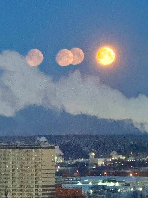 ماه کاذب در مسکو نمایان شد! +ویدیو