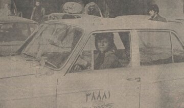 عکس اولین زنی که در تهران راننده تاکسی شد! +جزئیات