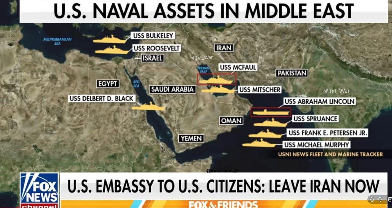 معرفی ناوهای آمریکایی که در اطراف ایران و کشورهای منطقه مستقر شده‌اند +عکس