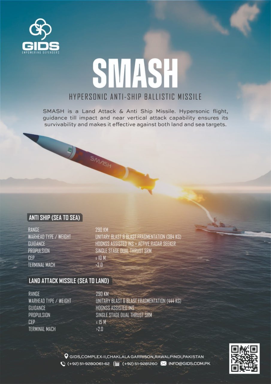 پاکستان موشک ضد کشتی با کلاهک ۴۰۰ کیلوگرمی آزمایش کرد +ویدیو