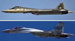 غرش هیولای روسی در آسمان؛ جنگنده سوخو ۵۷ پس از الجزایر به ایران می‌آید +عکس