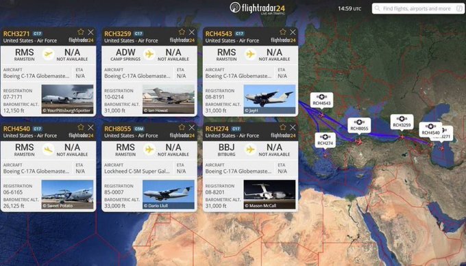 هواپیماهای نظامی آمریکا در ترکمنستان نزدیک ایران چه میخواهند؟