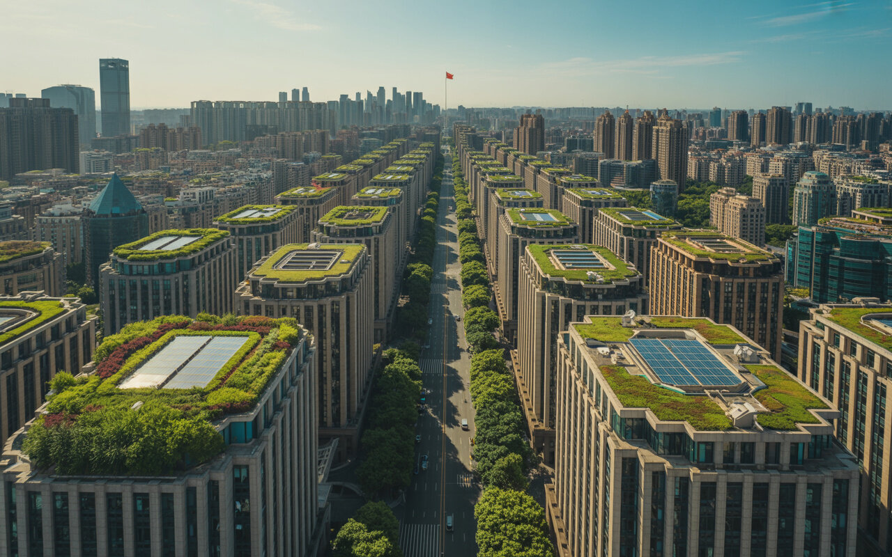 روش جالب چینی‌ها برای خنک کردن شهرها +ویدیو