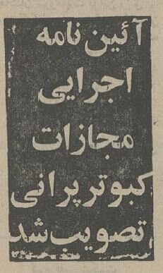 مصوبه کفتربازی در هیات دولت تصویب شد! +عکس