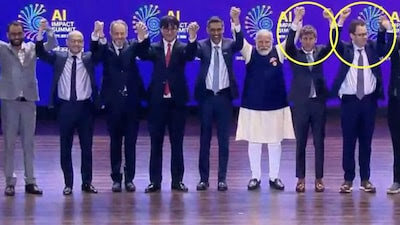 دست‌ندادن ۲ رهبر هوش مصنوعی جهان در عکس یادگاری خبرساز شد! +ویدیو