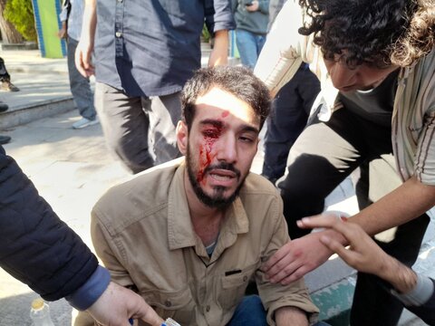 تجمعات امروز دانشگاه تهران به خشونت کشیده شد +عکس