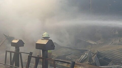 اولین ویدیو از سقوط بالگرد در درچه خمینی‌شهر منتشر شد