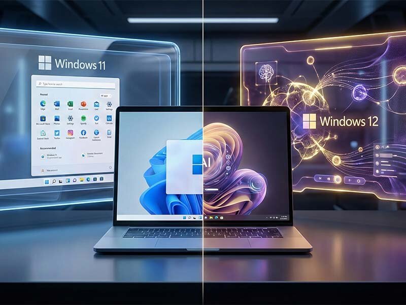 ویندوز ۱۲ یا ویندوز ۱۱ - آیا لپ‌تاپ فعلی من در طوفان هوش مصنوعی زنده می‌ماند