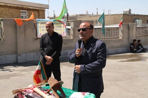 آیین کلنگ‌زنی مدرسه روستای قشلاق شاهسوند برگزار شد